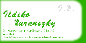 ildiko muranszky business card